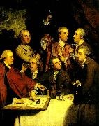 Sir Joshua Reynolds members of the society of dilettanti oil painting artist